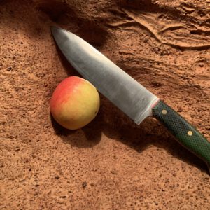 Raketenstahlmesser mit Epoxidharzgriff